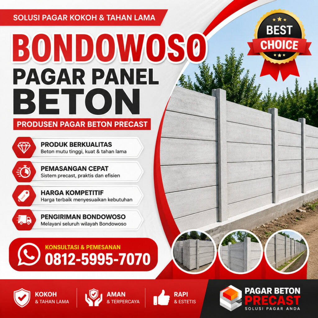 pagar panel beton bondowoso, pagar panel beton terdekat bondowoso,