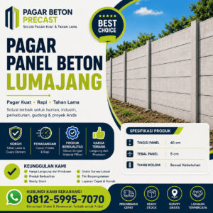 pagar panel beton lumajang, pagar beton terdekat lumajang.